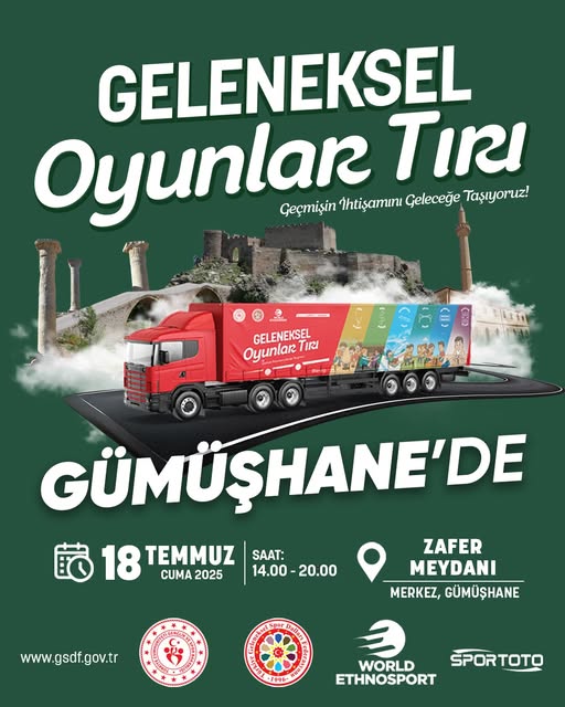 Gençlik ve Spor Bakanlığı'nın desteklediği "Geleneksel Oyunlar Tırı" projesi, kültürel