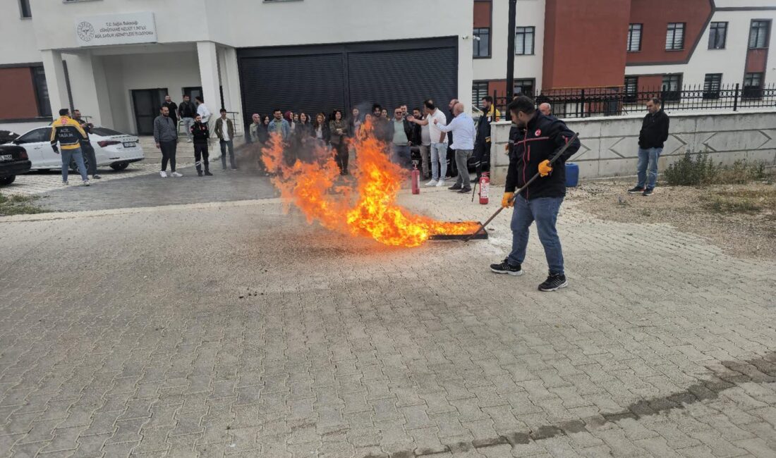 Kelkit Belediyesi İtfaiye Müdürlüğü tarafından, 112 Acil Çağrı Merkezi personeli