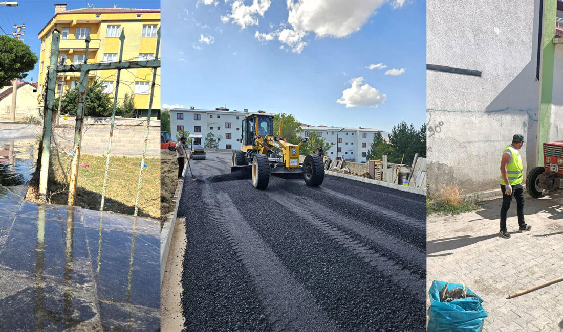 Kelkit Belediyesi, ilçe genelinde yürüttüğü asfaltlama ve temizlik çalışmalarıyla mahallelerin