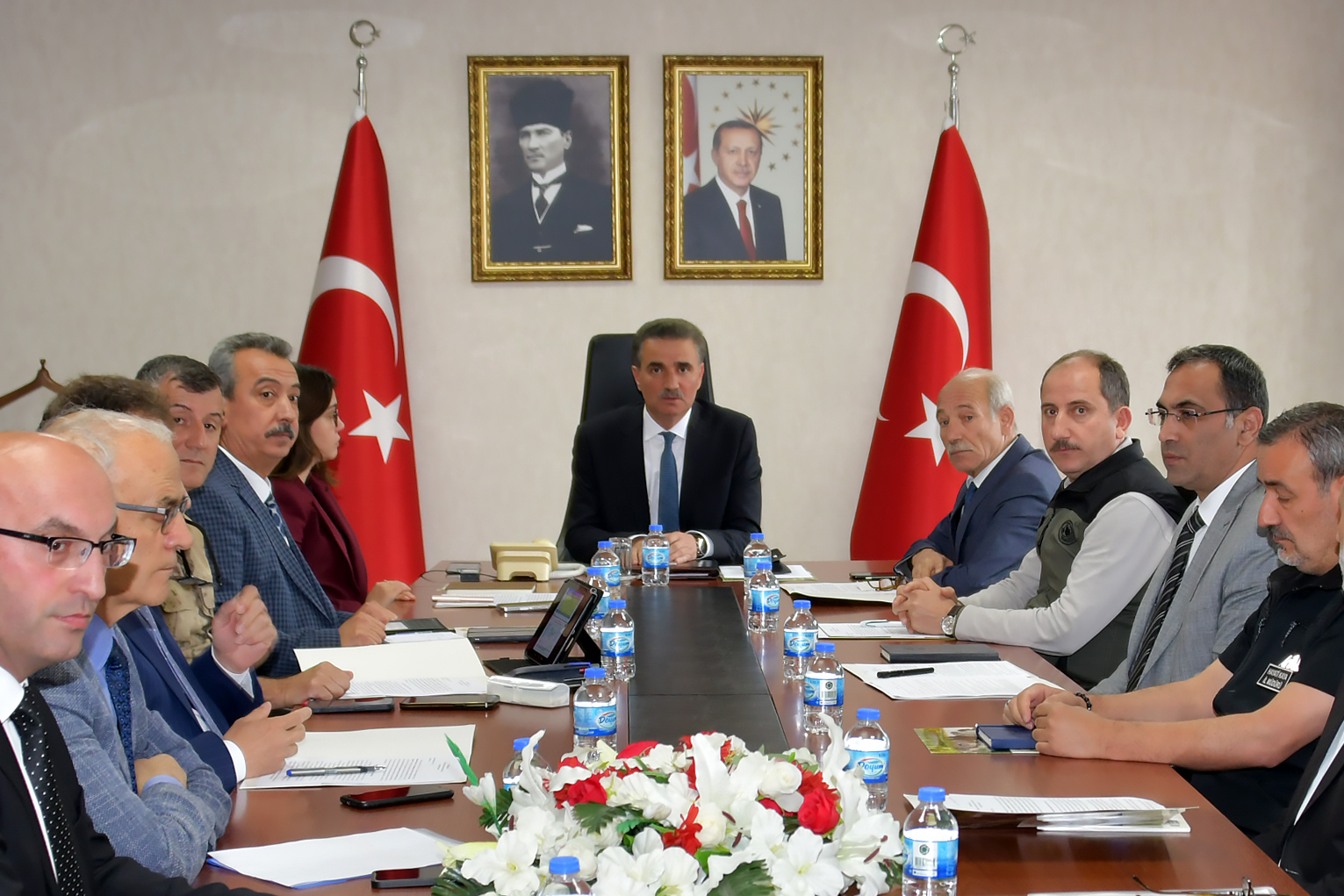 Gümüşhane Valisi Sayın Aydın Baruş başkanlığında, Orman Yangınlarıyla Mücadele Komisyonu