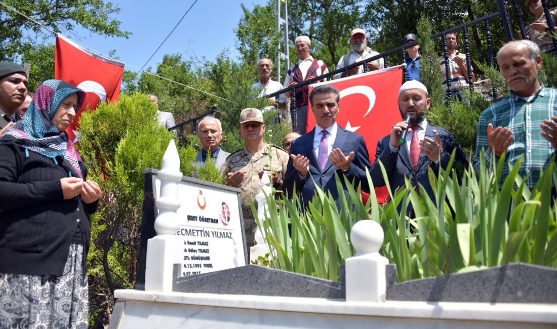 Terör örgütü tarafından alçakça şehit edilen Öğretmen Necmettin Yılmaz'ı, şehadetinin