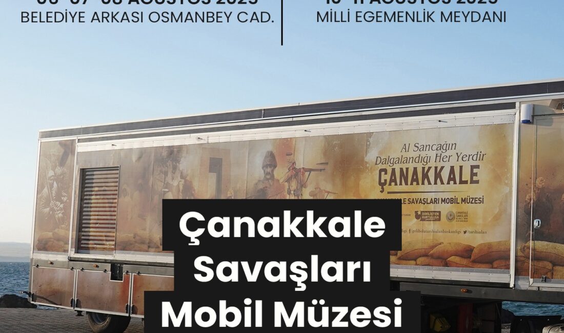 Çanakkale ruhunu yaşatmayı amaçlayan tır, ilk olarak Gümüşhane merkezde, ardından