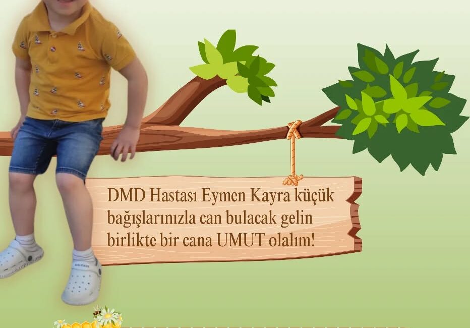 DMD hastalığıyla mücadele eden Eymen Kayra Petek için Kelkit Belediyesi