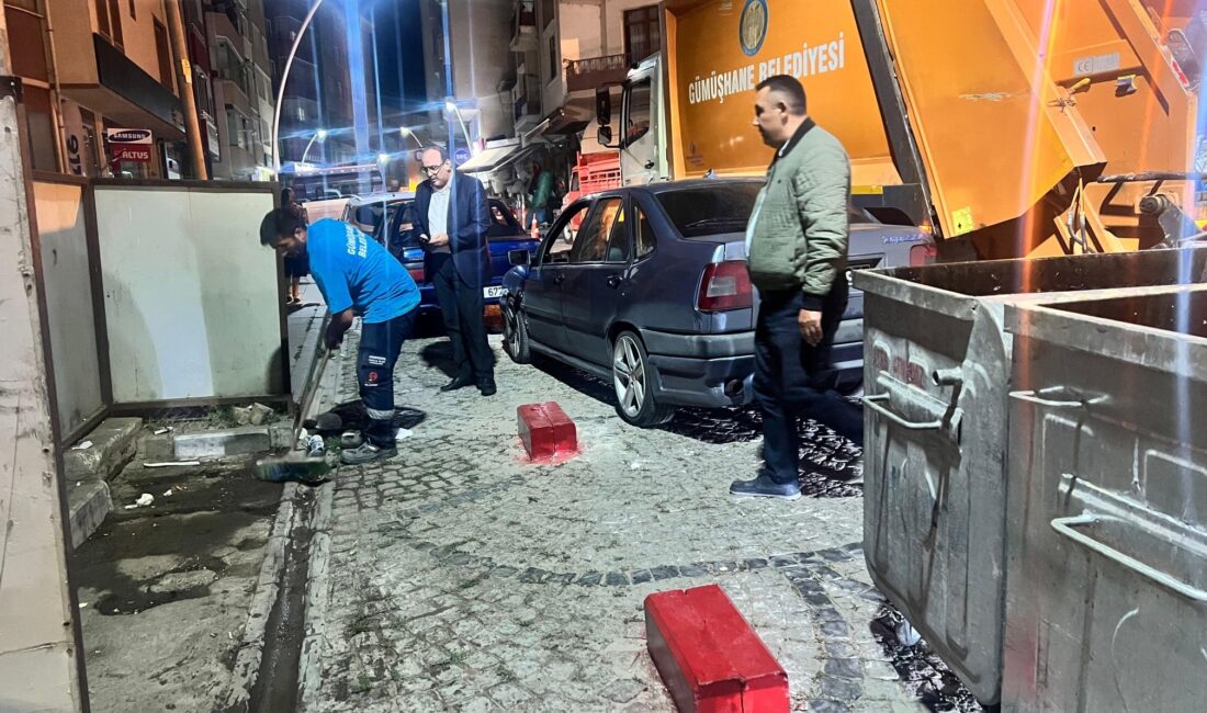 Gümüşhane Belediyesi, şehir genelinde hizmetlerine ara vermeden devam ediyor.