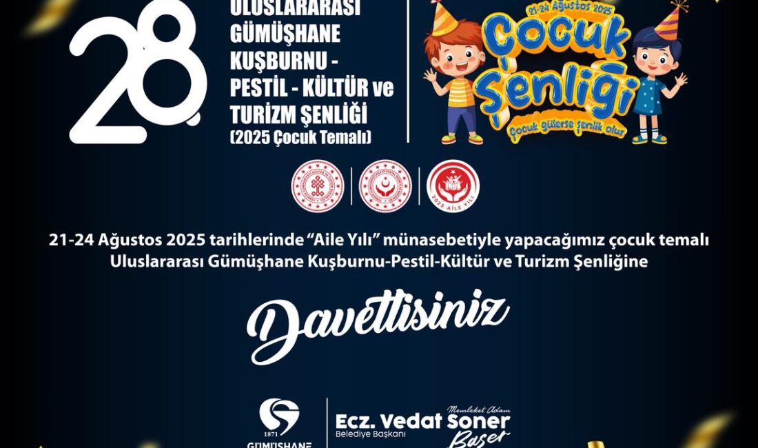 Gümüşhane Belediyesi tarafından “Aile Yılı” etkinlikleri kapsamında düzenlenecek olan Uluslararası