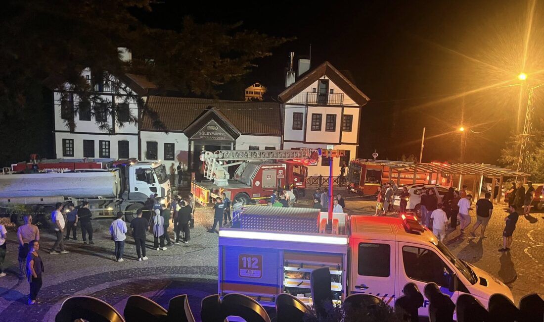 Gümüşhane’nin Eski Süleymaniye Mahallesi’nde bulunan Süleymaniye Uygulama Oteli'nde gece saatlerinde