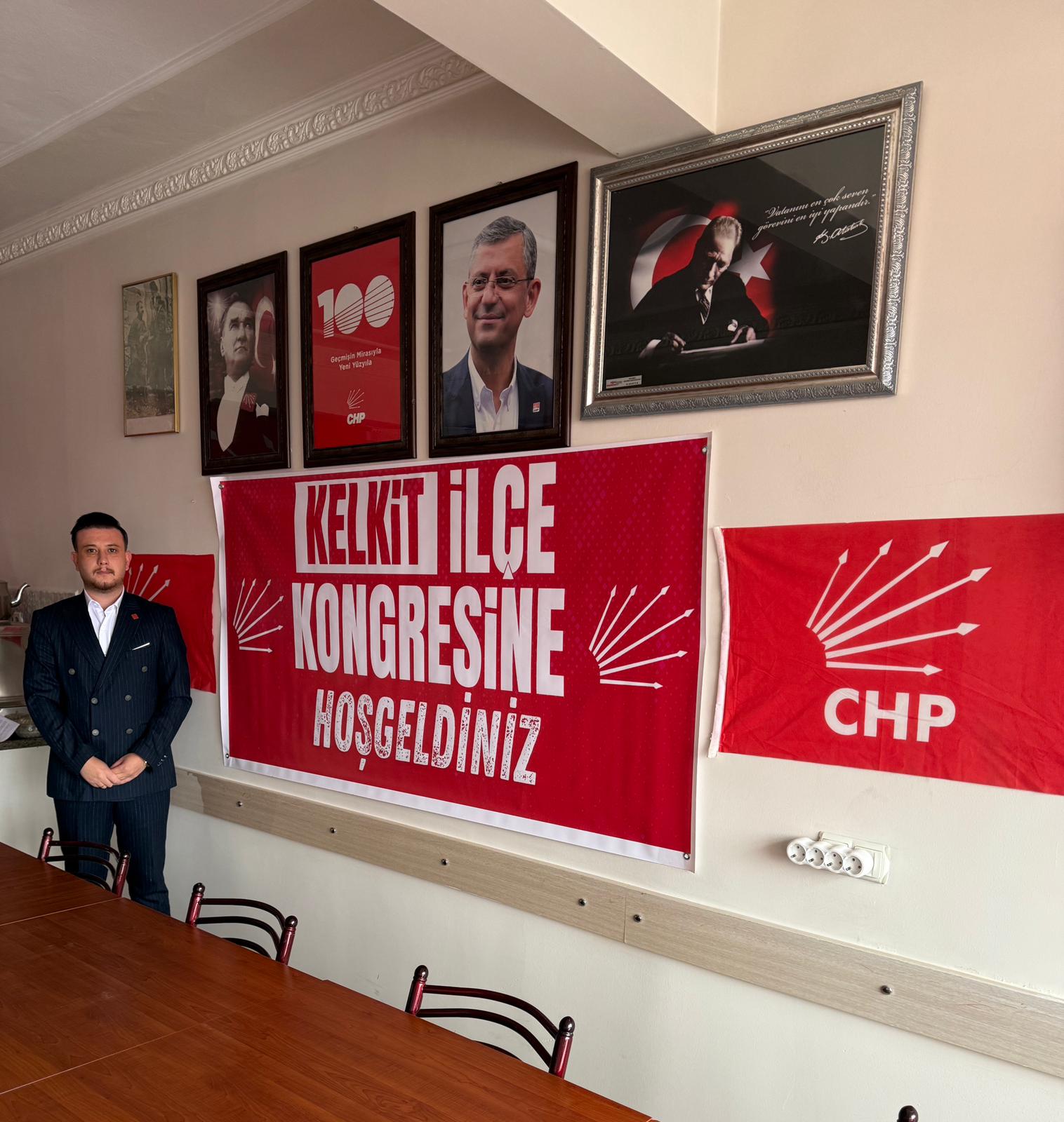 Kelkit’te Cumhuriyet Halk Partisi (CHP) İlçe Başkanlığına Mesut Gülseven seçildi.