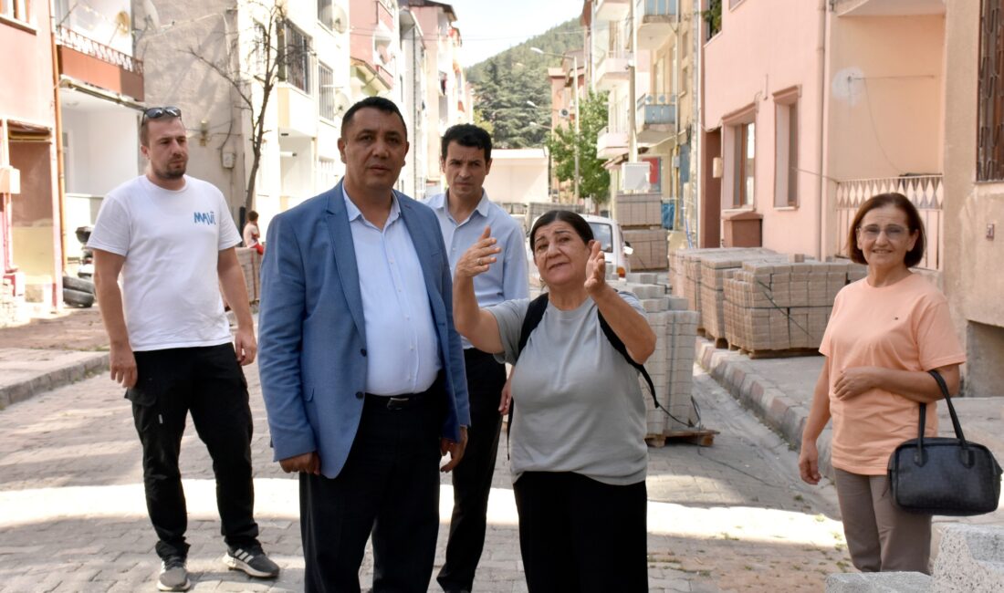 Gümüşhane Belediye Başkanı Vedat Soner Başer, Harşit Sokak’ta devam eden