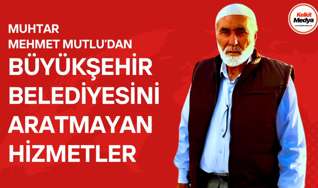 Gümüşhane’nin Kelkit ilçesine bağlı Sarışeyh Köyü’nün yeni muhtarı Mehmet Mutlu,