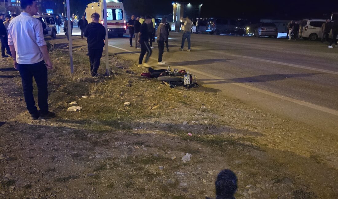 Kelkitte meydana gelen kazada, motosiklet sürücüsü manevra yaptığı sırada okul