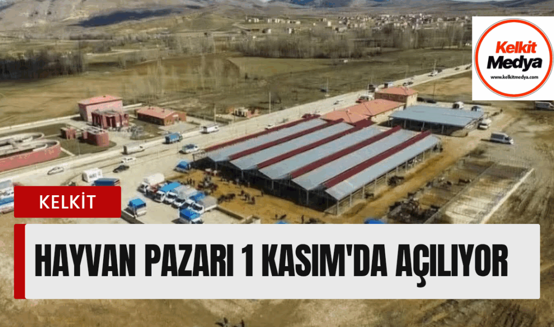 Kelkit Hayvan Pazarı Yeniden Hizmete Açılıyor Kelkit’te şap hastalığı nedeniyle bir süredir kapalı olan Hayvan Pazarı,
