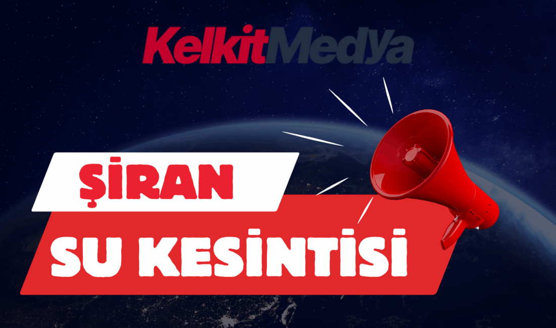 Şiran Belediyesi, ilçe merkezinde su depolarında yaşanan aşırı düşüş nedeniyle