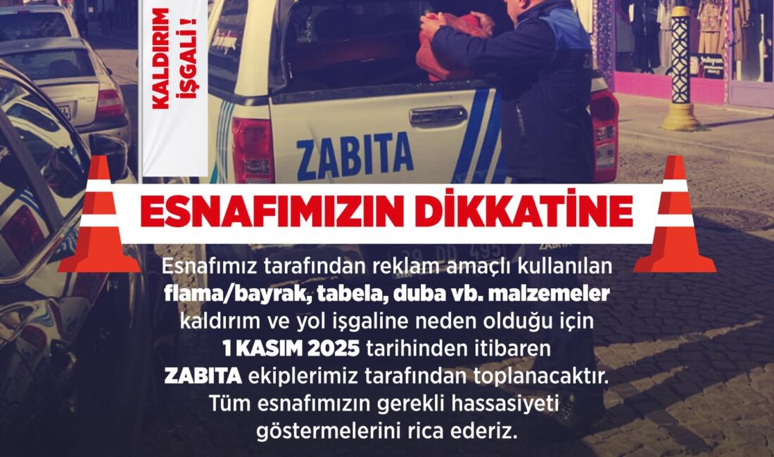 Gümüşhane Belediyesi, şehir estetiğini korumak ve yayaların güvenliğini sağlamak amacıyla