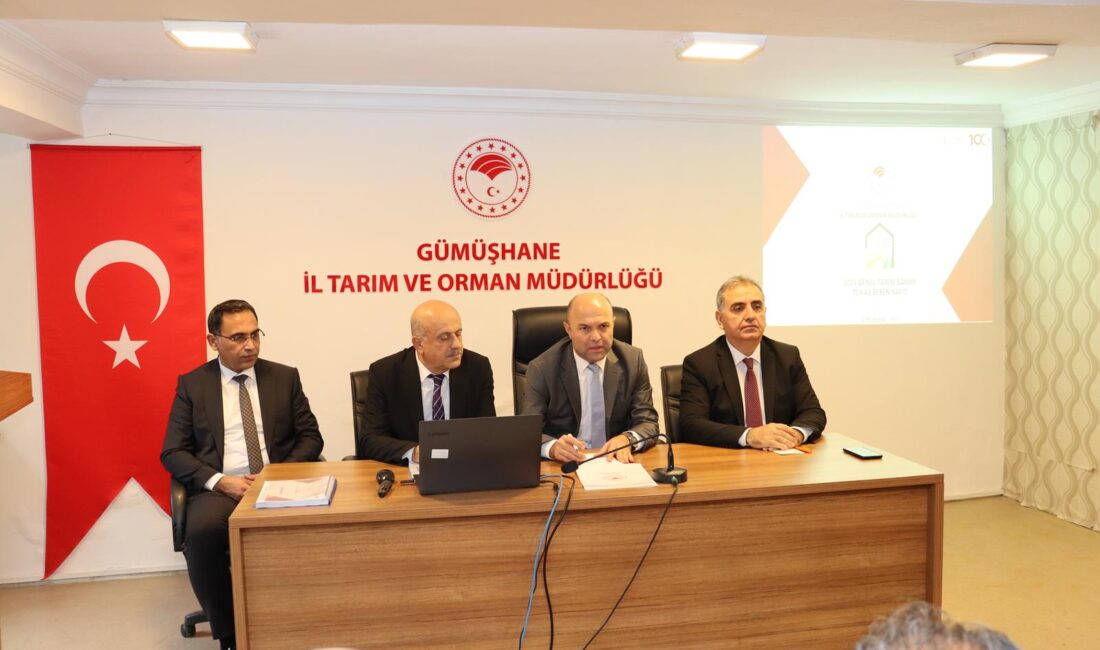 Gümüşhane’de Tarım Sayımı Çalışmaları Değerlendirildi Genel Tarım Sayımı ve Tarımsal Üretim Kayıt Sistemi (TÜKAS) çalışmalarında