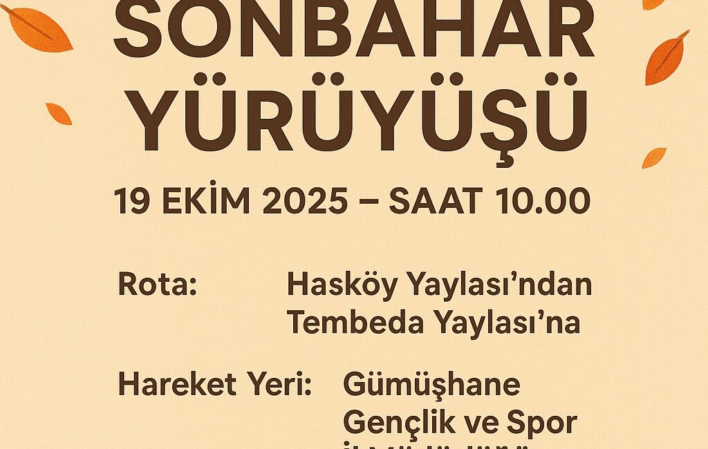 Gümüşhane, sonbaharın büyüleyici renklerine ev sahipliği yapmaya hazırlanıyor.