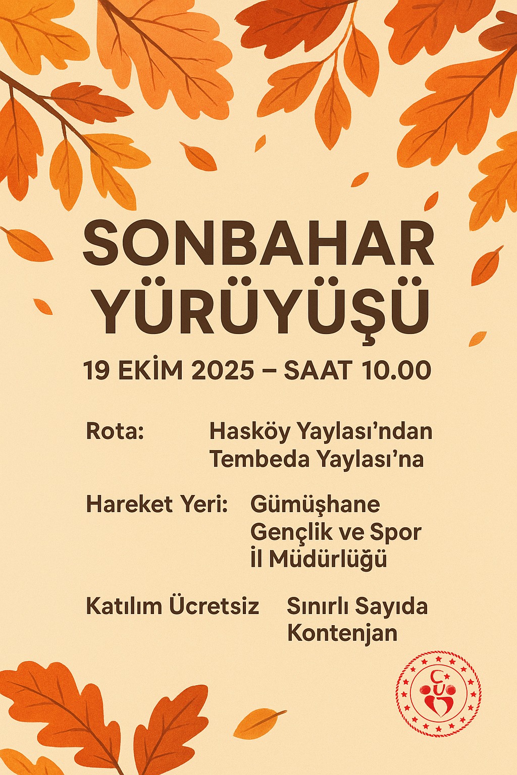Gümüşhane, sonbaharın büyüleyici renklerine ev sahipliği yapmaya hazırlanıyor.