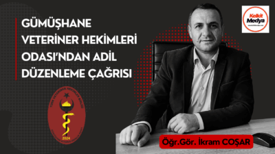 Gümüşhane Veteriner Hekimleri Odası Adil Düzenleme Çağrısı yaptı.