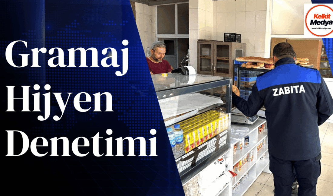Kelkit Belediyesi Zabıta Müdürlüğü ekipleri, ilçe genelinde faaliyet gösteren ekmek