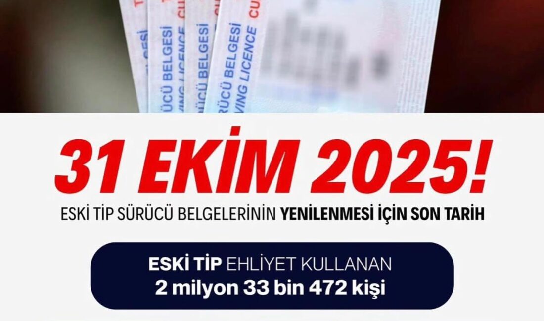 İçişleri Bakanlığı, eski tip sürücü belgelerinin yenilenmesi için son tarihin