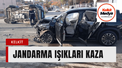 Kelkit'te sabah saatlerinde meydana gelen trafik kazasında, Gümüşgöze Belediyesine ait