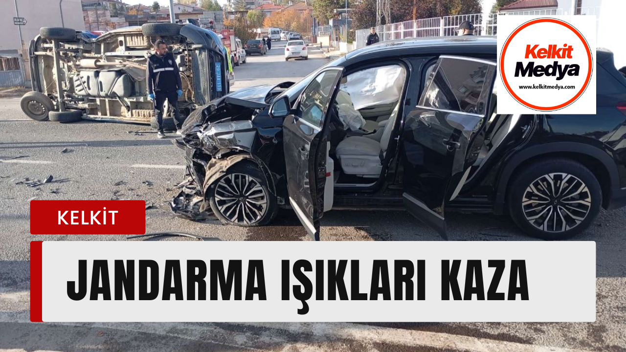 Kelkit'te sabah saatlerinde meydana gelen trafik kazasında, Gümüşgöze Belediyesine ait