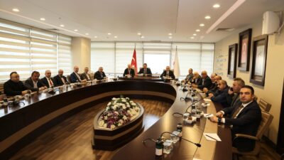 Gümüşhane Belediye Başkanı Vedat Soner Başer başkanlığında, ilçe belediye başkanlarının