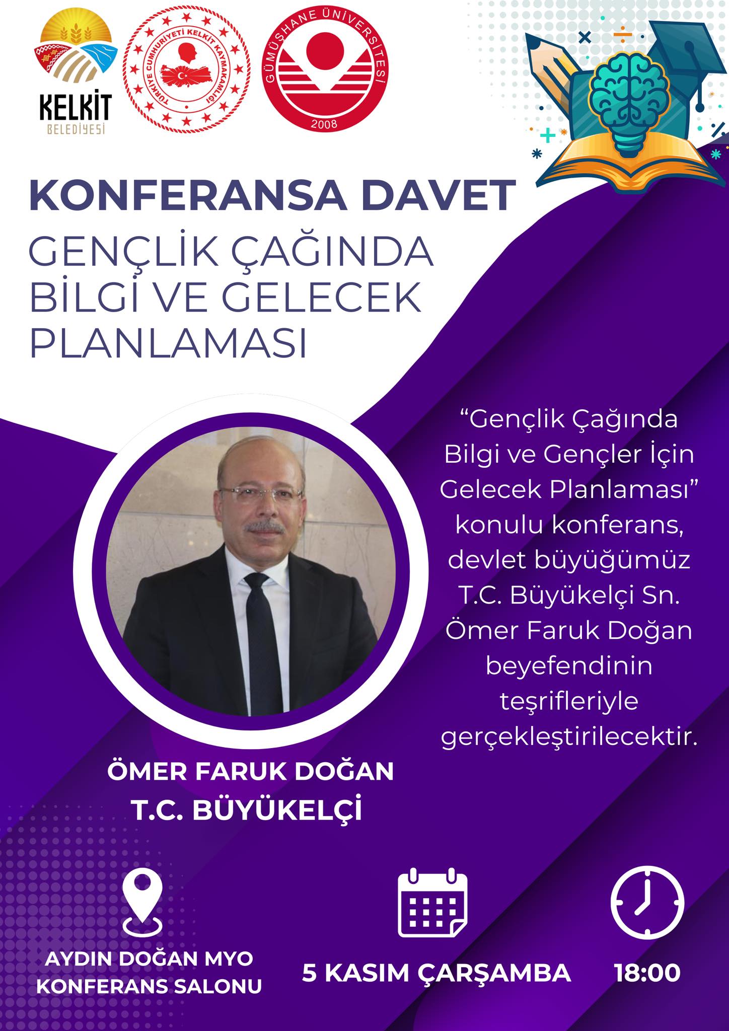 Kelkit Belediyesi öncülüğünde, Kelkit Kaymakamlığı ve Gümüşhane Üniversitesi Kelkit Aydın