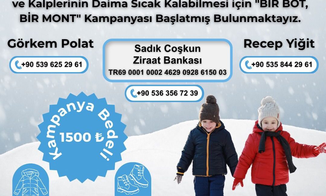 Ülkü Ocakları Gümüşhane İl Başkanlığı, ihtiyaç sahibi çocuklara destek olmak
