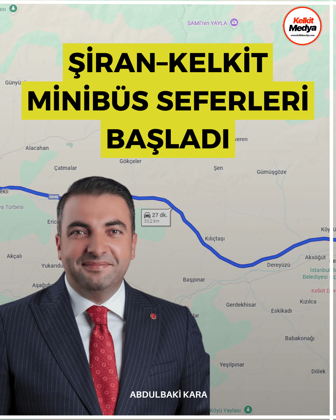 Şiran Belediyesi Ulaşım Hizmetleri, uzun yıllardır devam eden ulaşım sorununu