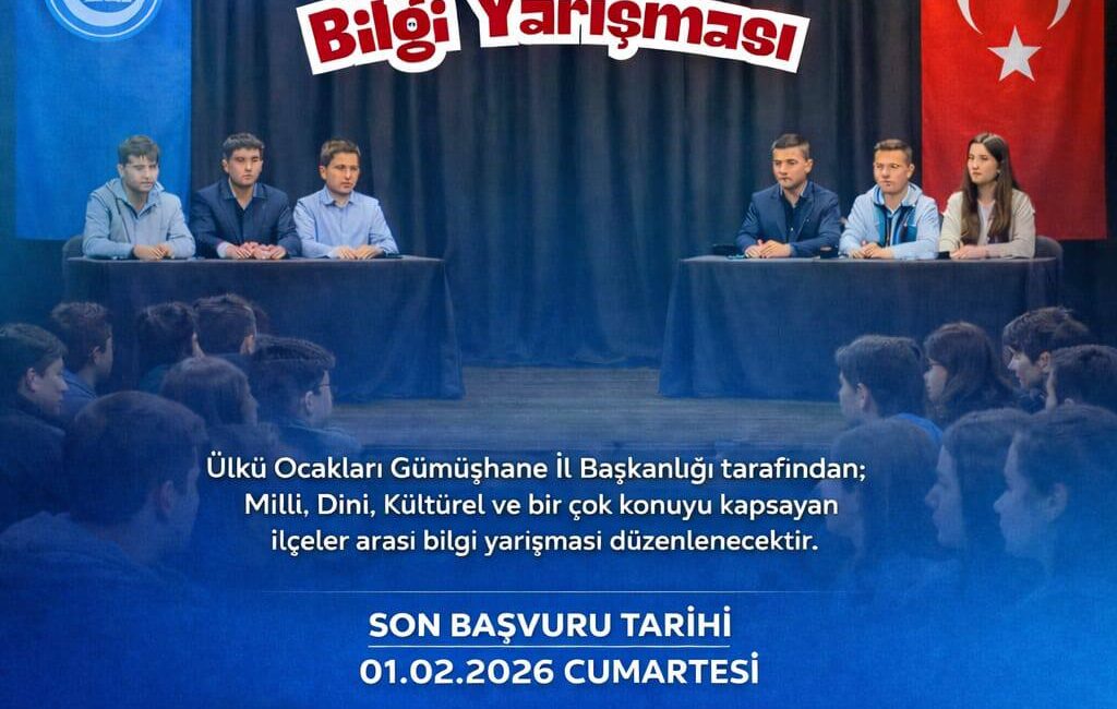 Ülkü Ocakları Gümüşhane İl Başkanlığı tarafından, gençlerin bilgiyle güçlenmesini ve