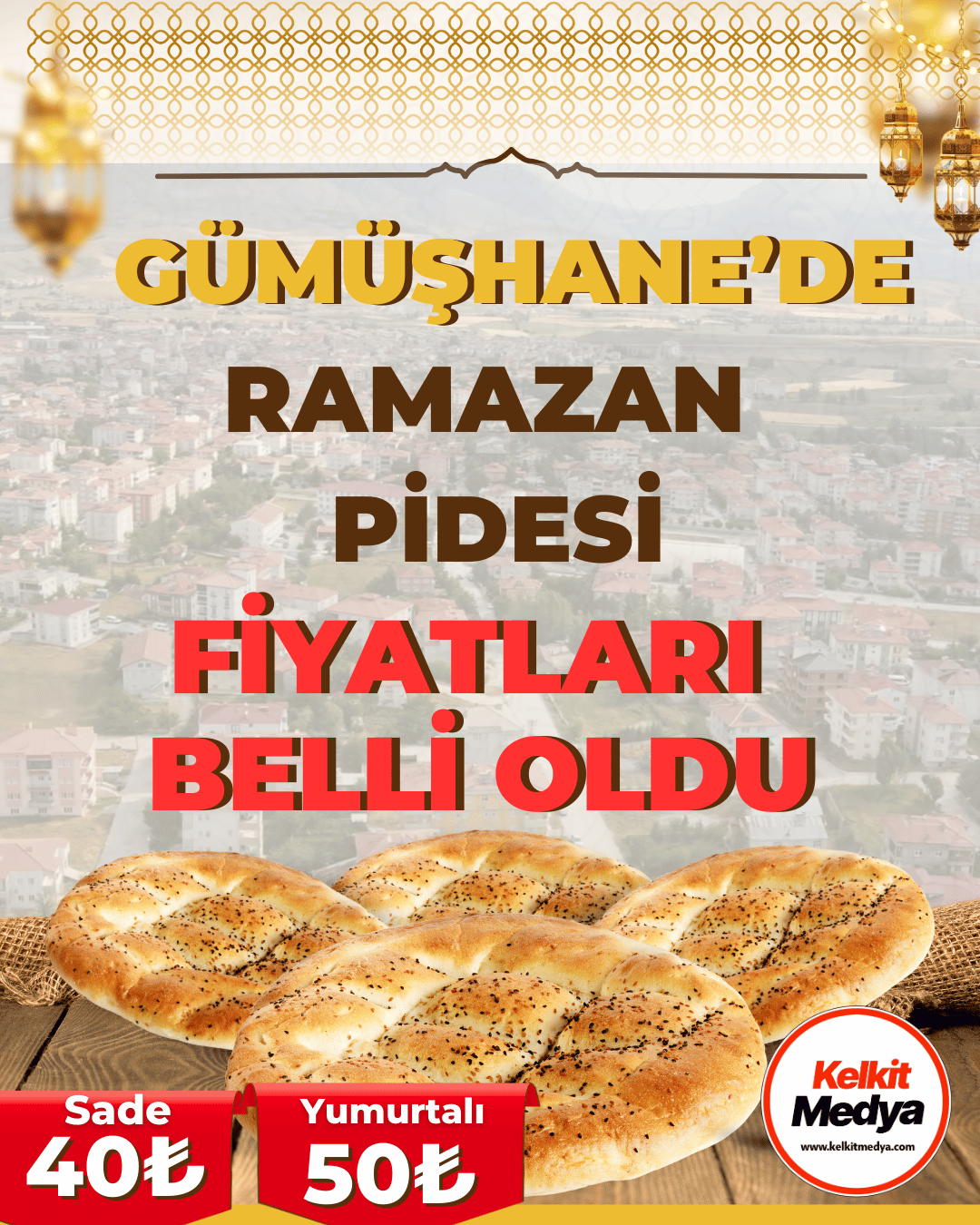 Gümüşhane’de Ramazan ayı öncesinde ekmek ve pide fiyatlarına ilişkin beklenen