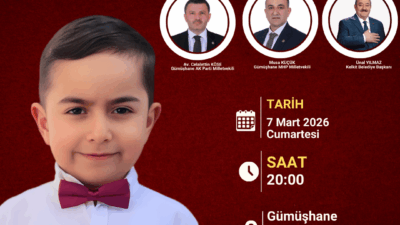 DMD hastası Eymen Kayra Petek için Gümüşhane’de yardım gecesi düzenlenecek.