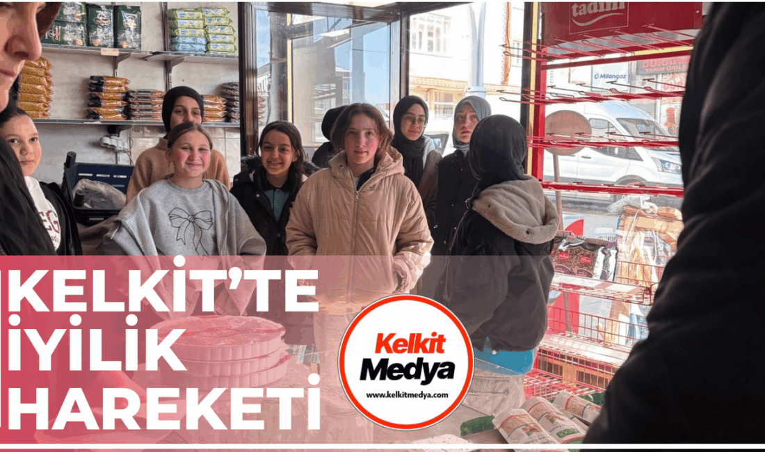 Kelkit’te Öğrencilerden Anlamlı Ramazan Yardımı Kelkit'te, Şehit Lokman Oktay İmam Hatip Ortaokulu öğrencileri örnek bir