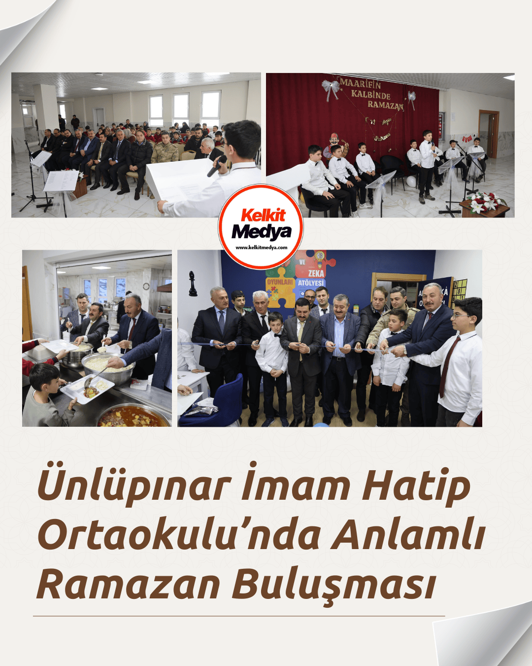 Ünlüpınar İmam Hatip Ortaokulu’nda “Maarifin Kalbinde Ramazan Programı” kapsamında Akıl
