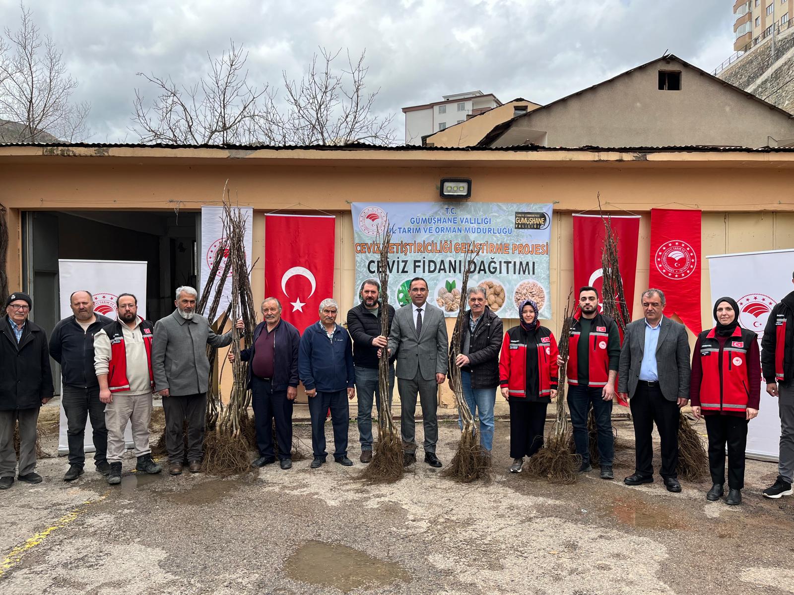 Gümüşhane’de tarımsal üretimi artırmak ve ceviz yetiştiriciliğini geliştirmek amacıyla yürütülen