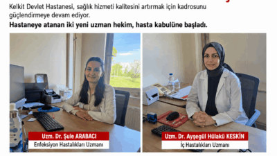 Kelkit Devlet Hastanesi’ne atanan Enfeksiyon Hastalıkları Uzmanı Uzm. Dr. Şule