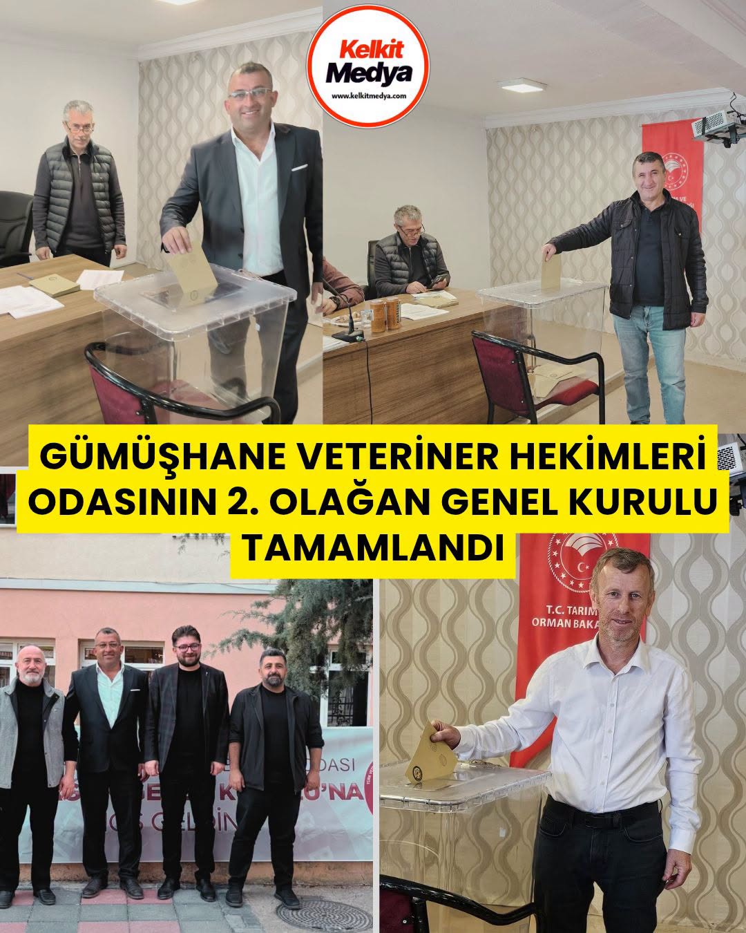 Gümüşhane Veteriner Hekimleri Odasının 2. Olağan Genel Kurulu ve seçim