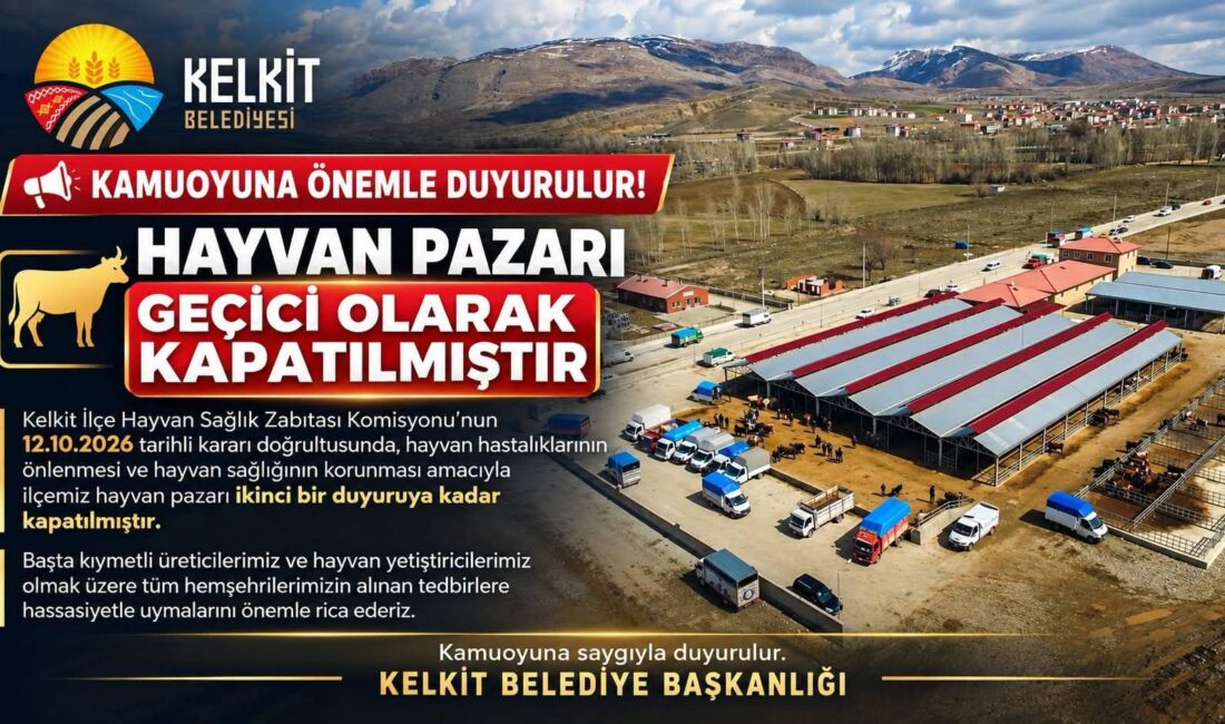 Kelkit İlçe Hayvan Sağlık Zabıtası Komisyonunun 12 Ekim 2026 tarihli