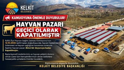 Kelkit İlçe Hayvan Sağlık Zabıtası Komisyonunun 12 Ekim 2026 tarihli